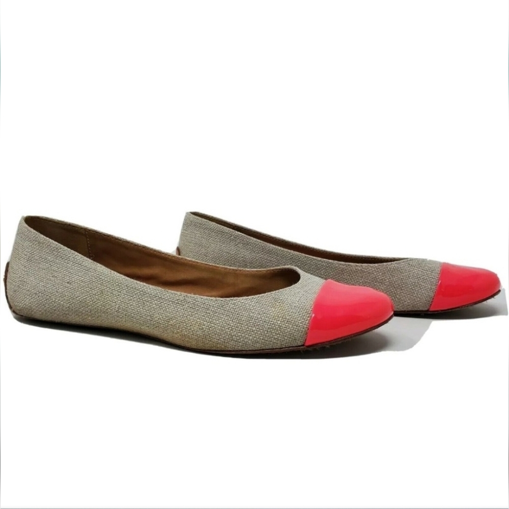 Kate Spade Elina Cap toe Canvas Ballet Flats
